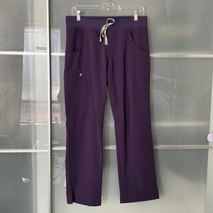 FIGS Kade Pants - Deep Purple/Eggplant